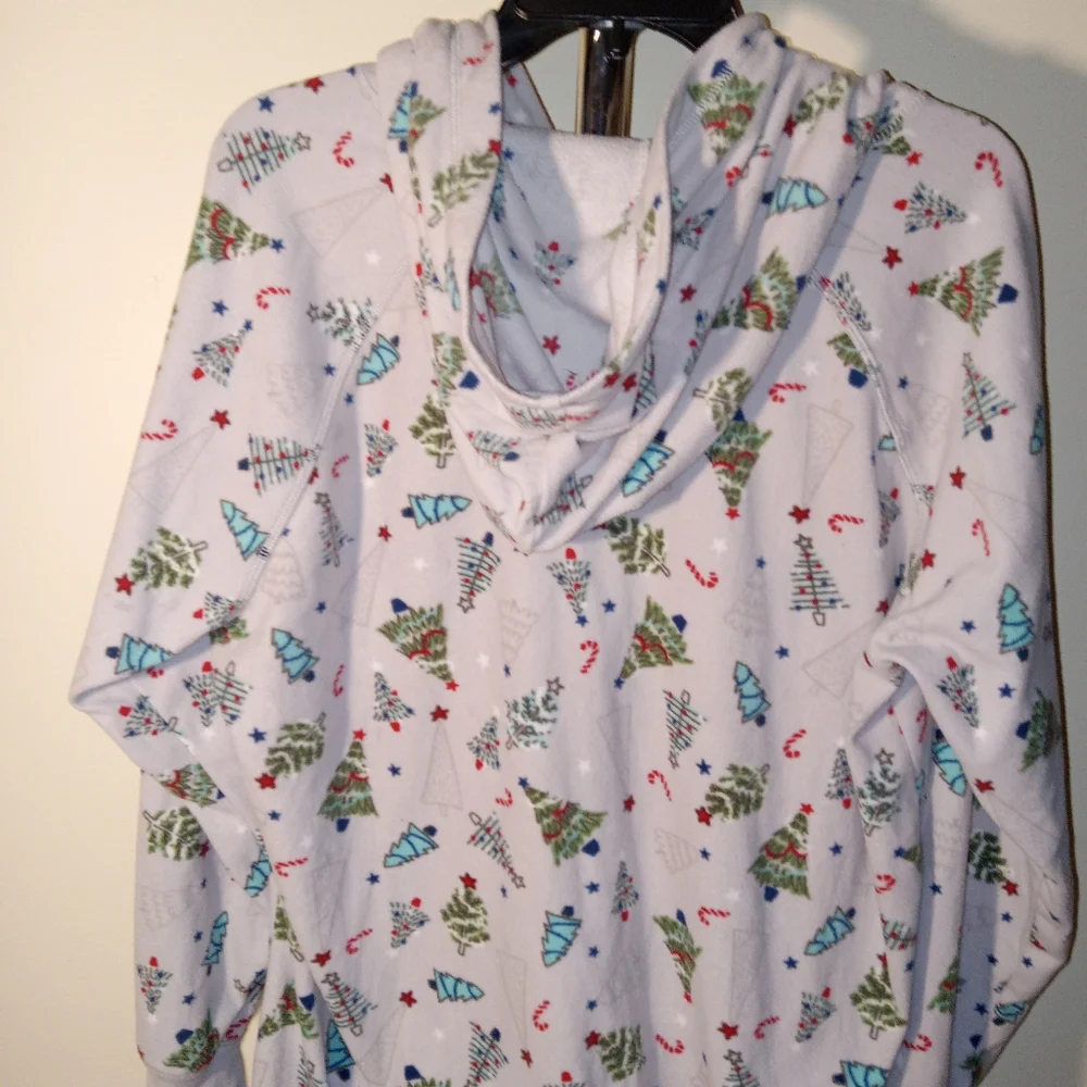 Macys Chritmas Hooded Fleece Onesisies Pjs 1X - Picture 3 of 9